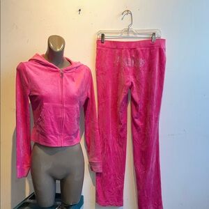 Juicy couture Y2K tracksuit pink velour